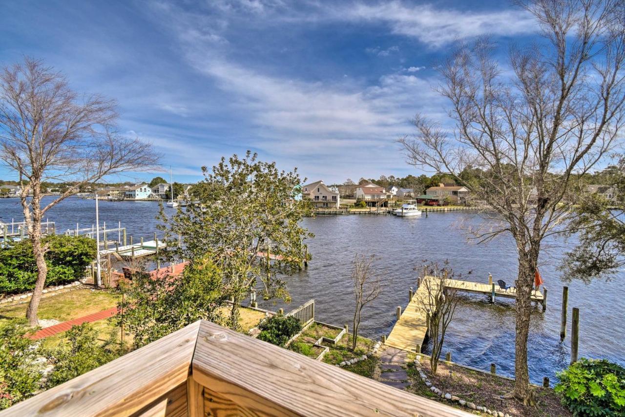 High-End Canalfront Paradise With Dock And Kayaks! Kill Devil Hills Kültér fotó